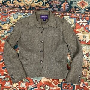 Ralph Lauren Purple Label Brown Tweed Blazer vintage 90’s ILGWU